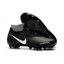 Nouveau Crampons Foot Nike Phantom Vision Elite DF FG Noir Rouge Blanc