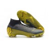 Crampons pour Hommes Nike Mercurial Superfly VI 360 Elite FG Gris Noir