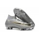 Crampons pour Hommes Nike Mercurial Superfly VI 360 Elite FG Argent Noir