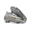 Crampons pour Hommes Nike Mercurial Superfly VI 360 Elite FG Argent Noir