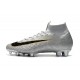 Crampons pour Hommes Nike Mercurial Superfly VI 360 Elite FG Argent Noir