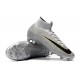 Crampons pour Hommes Nike Mercurial Superfly VI 360 Elite FG Argent Noir