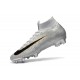 Crampons pour Hommes Nike Mercurial Superfly VI 360 Elite FG Argent Noir