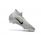 Crampons pour Hommes Nike Mercurial Superfly VI 360 Elite FG Argent Noir