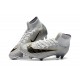 Crampons pour Hommes Nike Mercurial Superfly VI 360 Elite FG Argent Noir