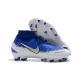 Nike Phantom Vision Elite DF FG Chaussure - Bleu Argent Blanc