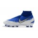 Nike Phantom Vision Elite DF FG Chaussure - Bleu Argent Blanc