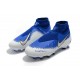 Nike Phantom Vision Elite DF FG Chaussure - Bleu Argent Blanc