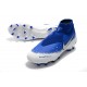 Nike Phantom Vision Elite DF FG Chaussure - Bleu Argent Blanc