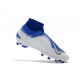 Nike Phantom Vision Elite DF FG Chaussure - Bleu Argent Blanc