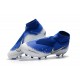 Nike Phantom Vision Elite DF FG Chaussure - Bleu Argent Blanc