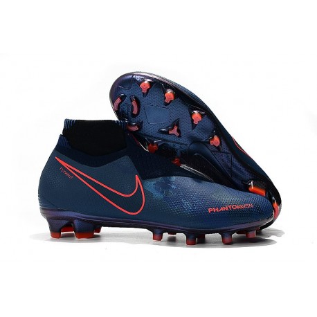 Nike Phantom Vision Elite DF FG Chaussure - Fully Charged Bleu
