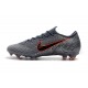 Crampons Nouveau Nike Mercurial Vapor 12 Elite FG ACC Gris Noir Orange