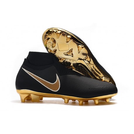Nike Phantom Vision Elite DF FG Chaussure - Noir Or
