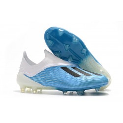 Nouvelles - Chaussures Football adidas X 18+ FG - Bleu Blanc Noir