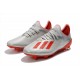 adidas X 19.1 FG Crampon de Foot Homme Gris Rouge