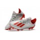 adidas X 19.1 FG Crampon de Foot Homme Gris Rouge