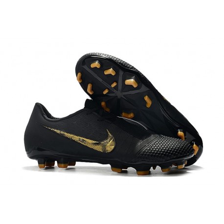 Chaussure de Foot Nike Phantom VNM Elite FG Noir Or