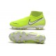Nike Phantom Vision Elite DF FG Chaussure - Volt Blanc