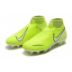 Nike Phantom Vision Elite DF FG Chaussure - Volt Blanc