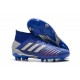 Chaussures Football Adidas Predator 19.1 FG Bleu Argent