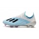 adidas X 19.1 FG Crampon de Foot Homme Bleu Blanc Noir