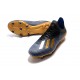 adidas X 19.1 FG Crampon de Foot Homme Bleu Noir Or