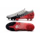 Crampons Nike Mercurial Vapor 13 Elite FG - NJR Chromé Noir Rouge Platine