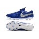 Chaussure Nouvelles Nike Tiempo Legend 8 Elite FG - Bleu Blanc