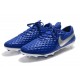 Chaussure Nouvelles Nike Tiempo Legend 8 Elite FG - Bleu Blanc