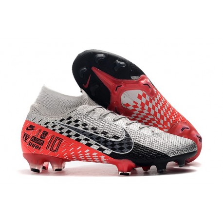 Nike Mercurial Superfly VII 360 FG NJR Chromé Noir Rouge Platine
