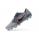 Chaussure de Foot Nike Phantom VNM Elite FG Gris Loup Noir Bleu