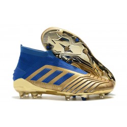 Crampons de Foot adidas Predator 19+ FG - Oro Bleu