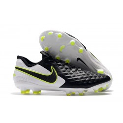 Chaussure Nouvelles Nike Tiempo Legend 8 Elite FG - Noir Blanc