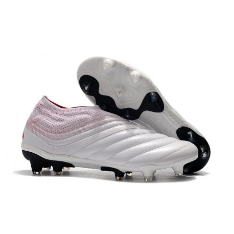Chaussures De Football Adidas Copa 19+ FG Blanc Rouge