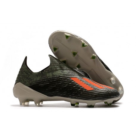 Crampons adidas Encryption Code X 19+ FG Héritage Vert /Orange