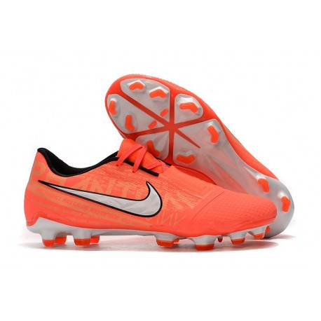 Chaussure de Foot Nike Phantom VNM Elite FG Mangue claire/Blanc