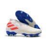 Crampons Nouvelle adidas Nemeziz 19+ FG Blanc Orange