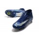 Nike Mercurial Superfly VII Elite SG-PRO AC Bleu Néant Volt Blanc