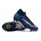 Nike Mercurial Superfly VII Elite SG-PRO AC Bleu Néant Volt Blanc