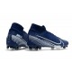 Crampon Neuf Nike Mercurial Superfly 7 Elite FG - Bleu Blanc