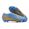Nike Mercurial Vapor 13 Elite FG Homme Bleu Or