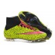 2014 Nouvelle Chaussure Nike Mercurial Superfly IV FG Jaune Rose Noir