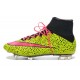 2014 Nouvelle Chaussure Nike Mercurial Superfly IV FG Jaune Rose Noir
