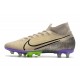 Nike Mercurial Superfly 7 Elite Pro AG Sable du Désert Noir Violet