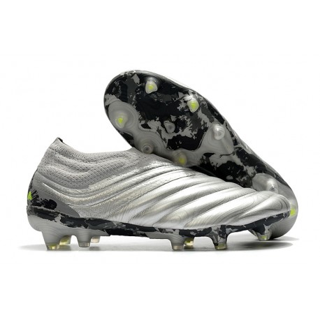 Chaussures Foot adidas Copa 20+ FG Argent Jaune Solaire