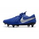 Chaussures Nike Tiempo Legend 8 Elite SG-Pro AC Bleu Argent