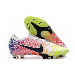Nike Neymar Mercurial Vapor 13 Elite FG Blanc Noir Bleu Volt