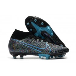 Nike Mercurial Superfly 7 Elite Pro AG Noir Bleu