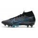 Nike Mercurial Superfly 7 Elite Pro AG Noir Bleu